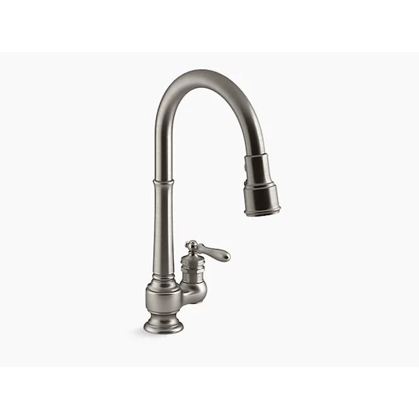 Kohler Artifacts(R) Single-Hole Kitchen Sink Faucet With 17-5/8" Pull-Down Spout, Docknetik(R) Magnetic Docking System, And 3-Function Sprayhead Featuring Sweep(R) And Berrysoft(R) Spray 99260-VS - main